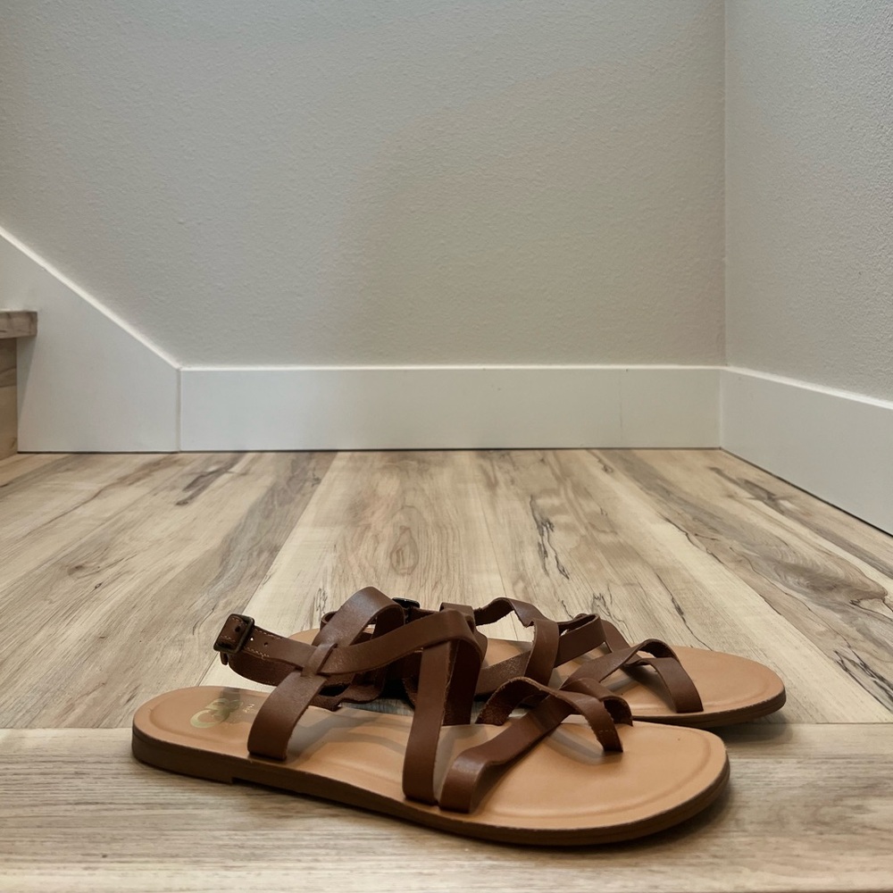 Gianni Bini Strappy Leather Sandals